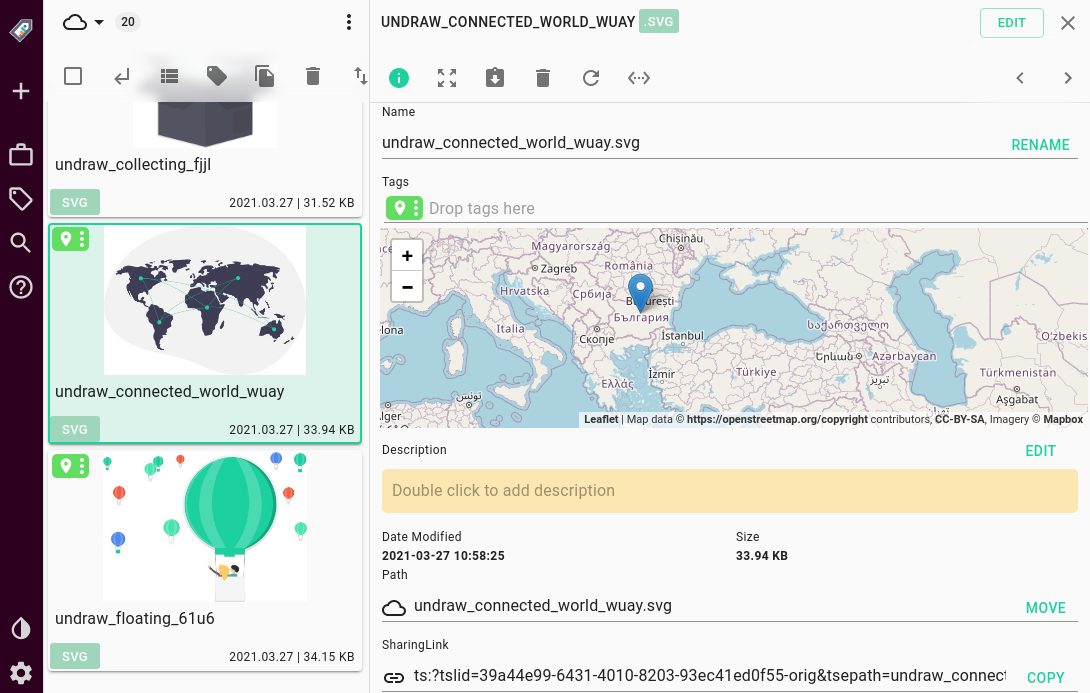 Geo mapping with geo tags