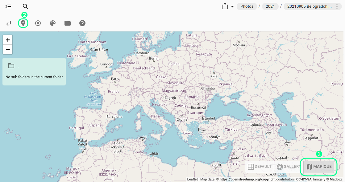 Mapique perspective in TagSpaces Pro