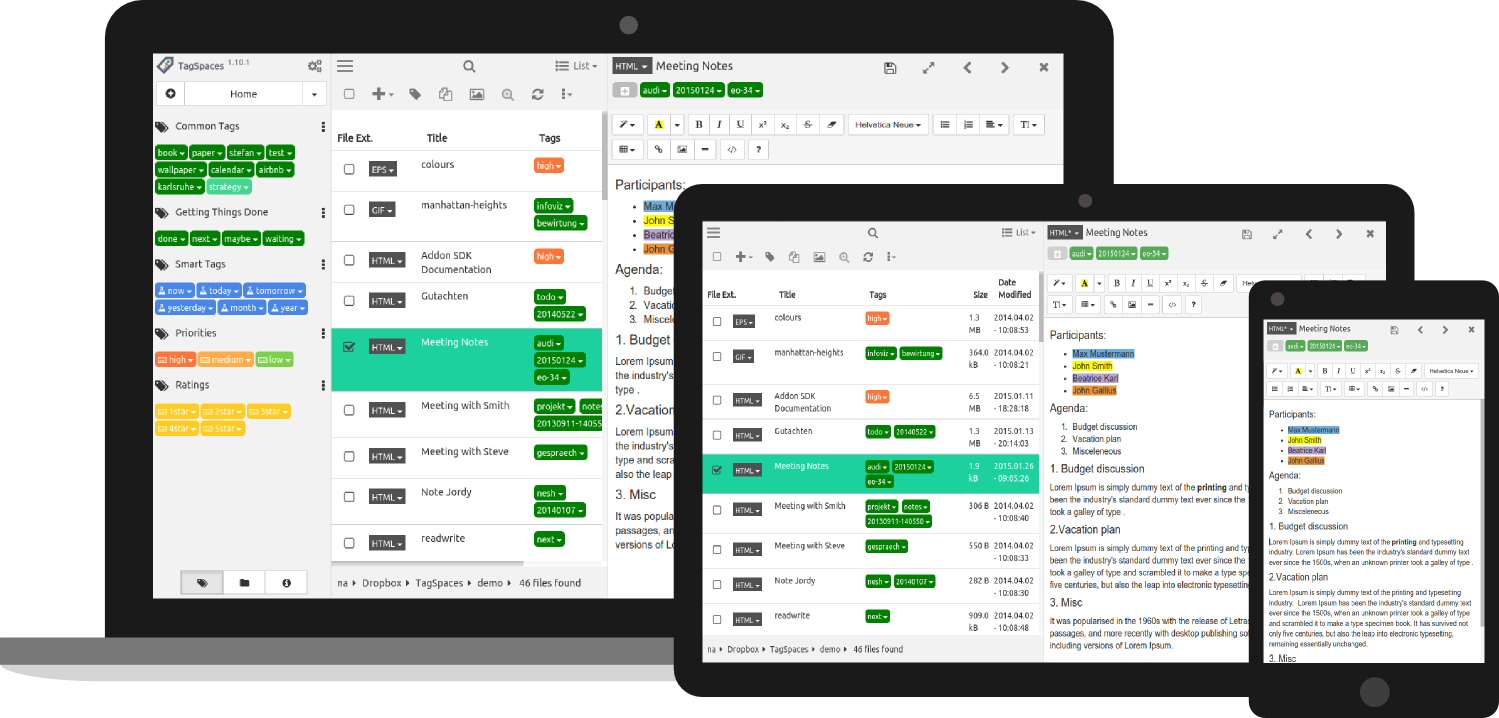 tagspaces import tags file