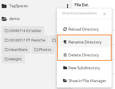 directory operations