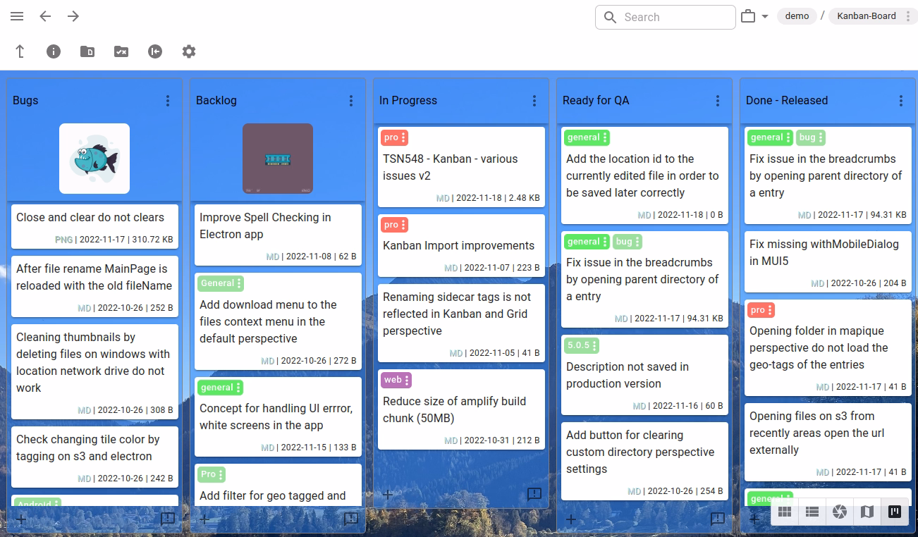 Kanban board demo