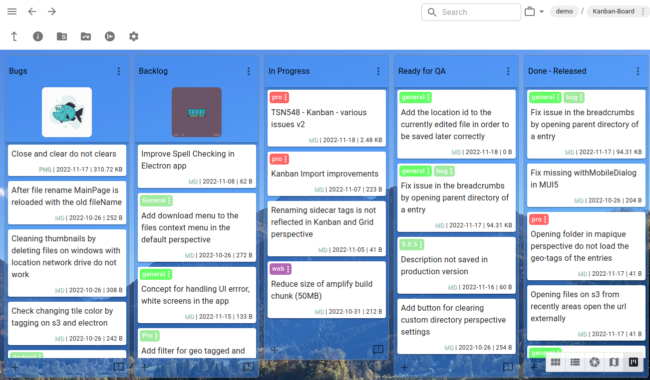 Kanban Boards In TagSpaces Pro TagSpaces