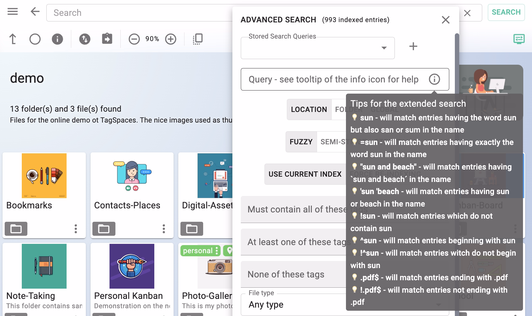 Search improvements